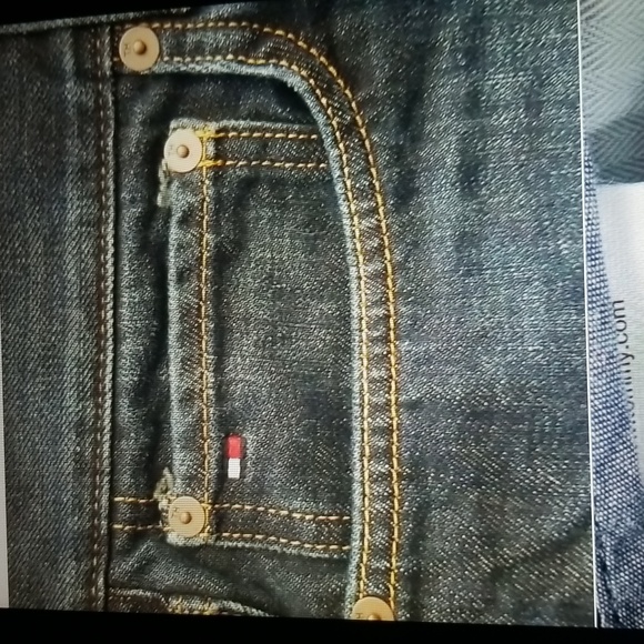 👖TOMMY HILFIGER RELAXED FIT 38X30 DARK BLUE DENIM JEANS👖 - Picture 8 of 12